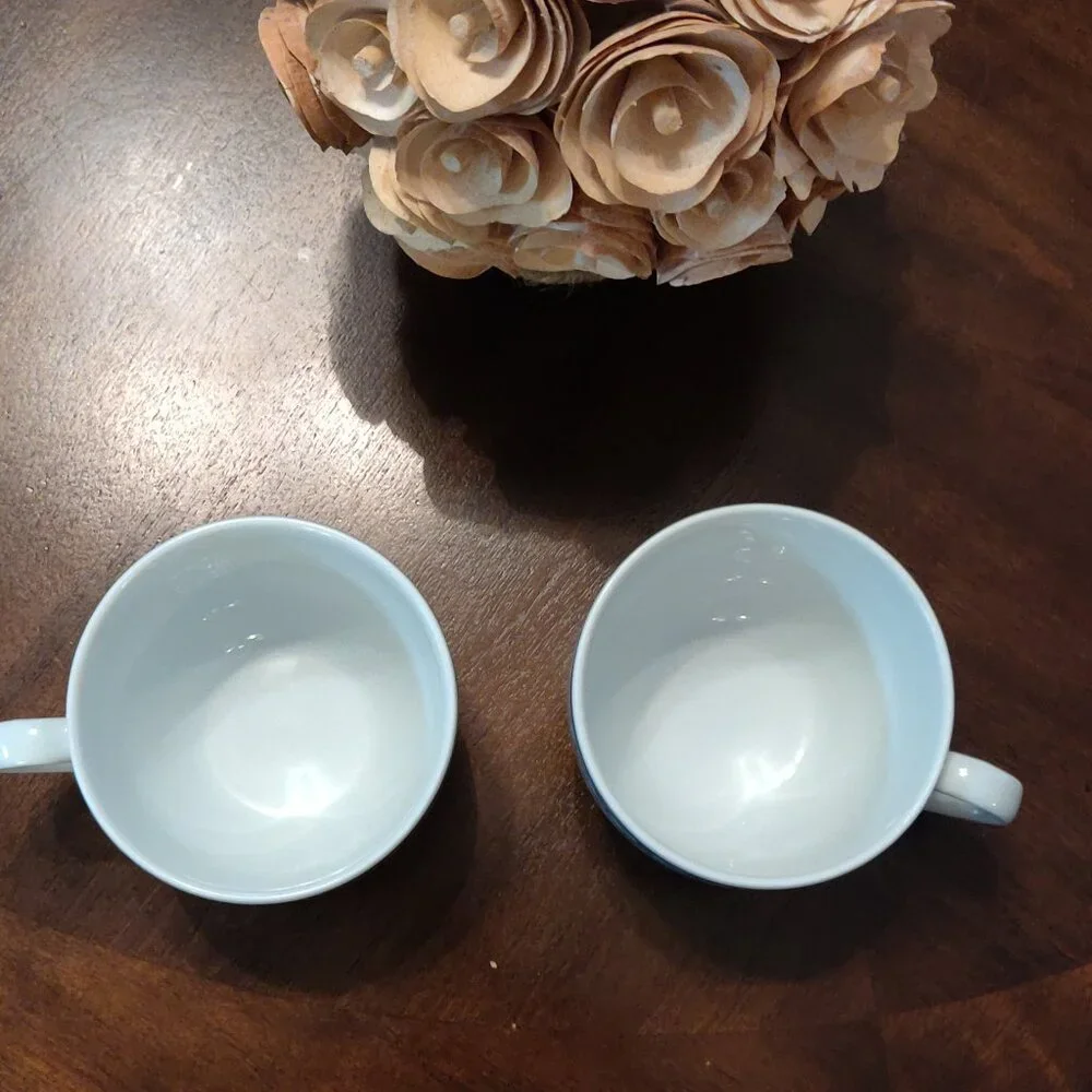 Wedgewood Watercolour SET OF 2 Vintage Fine Porcelain Cups